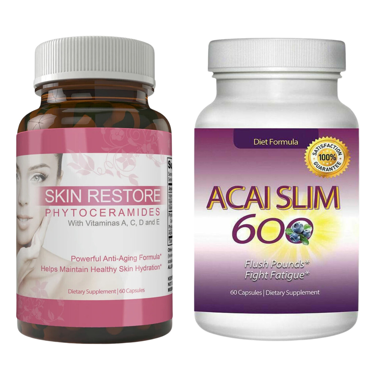 Phytoceramides Anti Aging Support and Acai Berry Weight Management Supplement