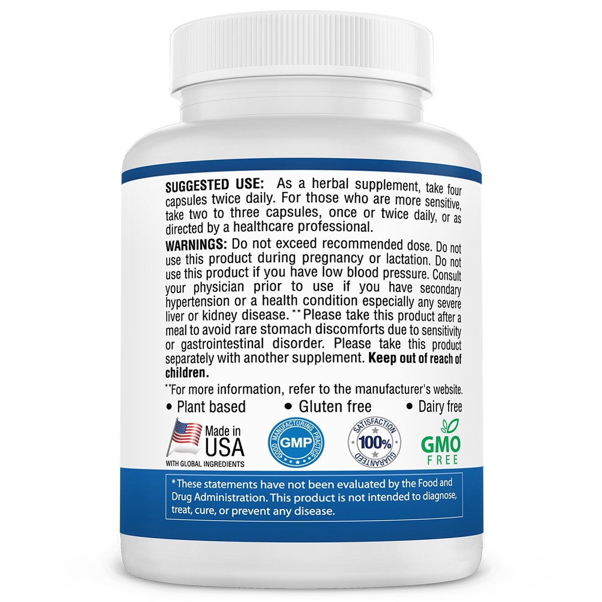 Longevity Blood Pressure Formula – Clinically formulated – With Hawthorn & 12
