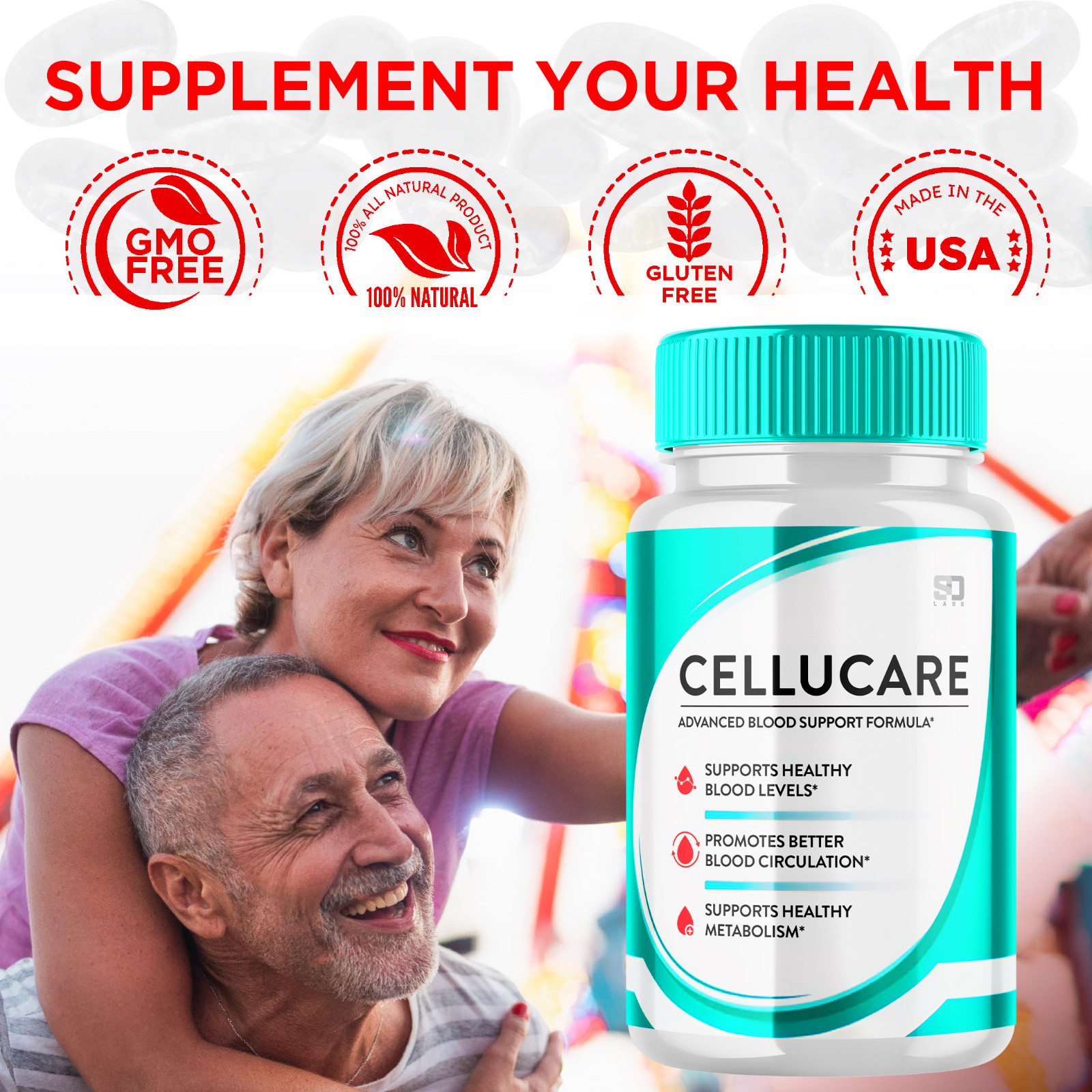 Cellucare Advanced Blood Sugar Support Formula Promote Circulation 60 Capsules