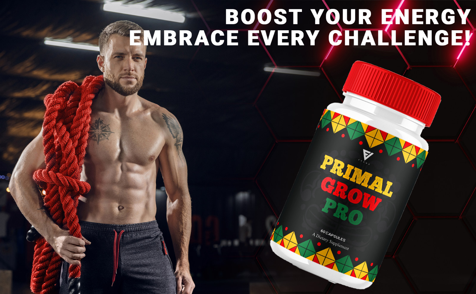 (3 Pack) Primal Grow Pro Capsules PrimalGrow Pro Max Performance (180 Capsules)