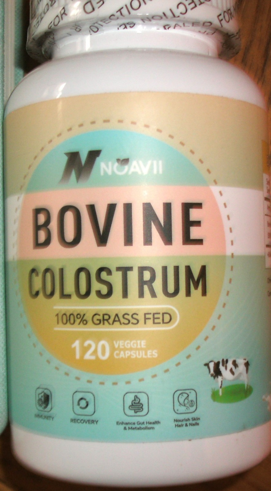 Pure Bovine Colostrum Powder for Gut & Immune Health, Muscle Recovery 120 Capsul