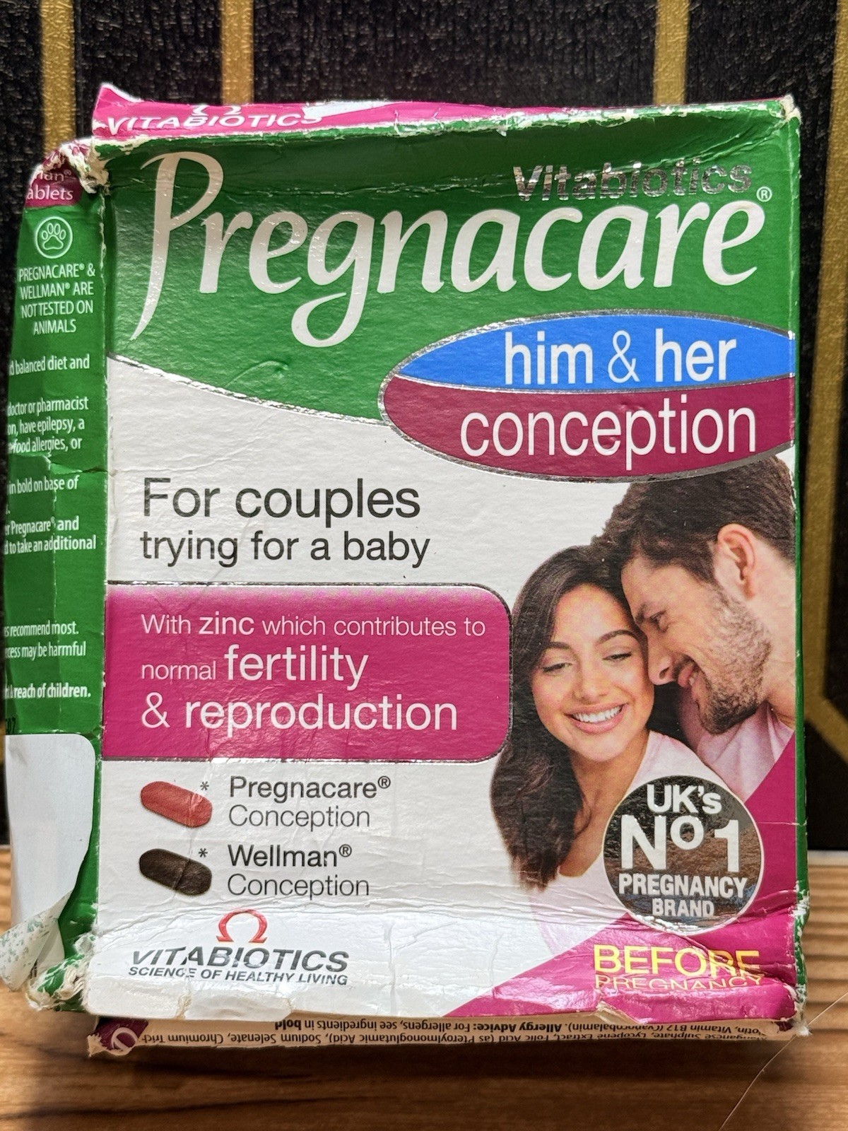 Vitabiotics Pregnacare Him & Her Conception Tablets (x60) Exp:05/2028