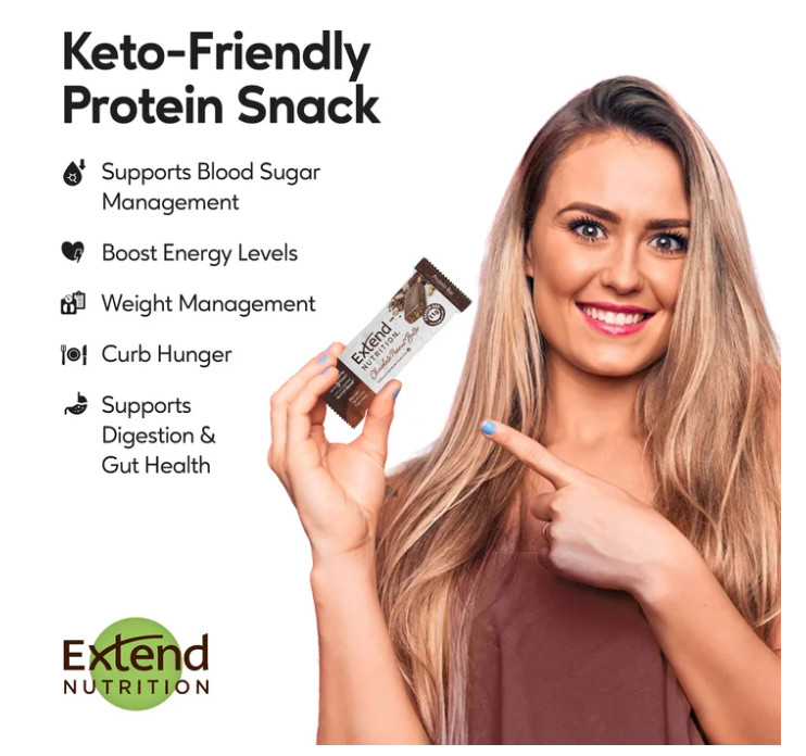 Extend Bar Protein Bars Chocolate Peanut Butter Sugar Free 12 Count