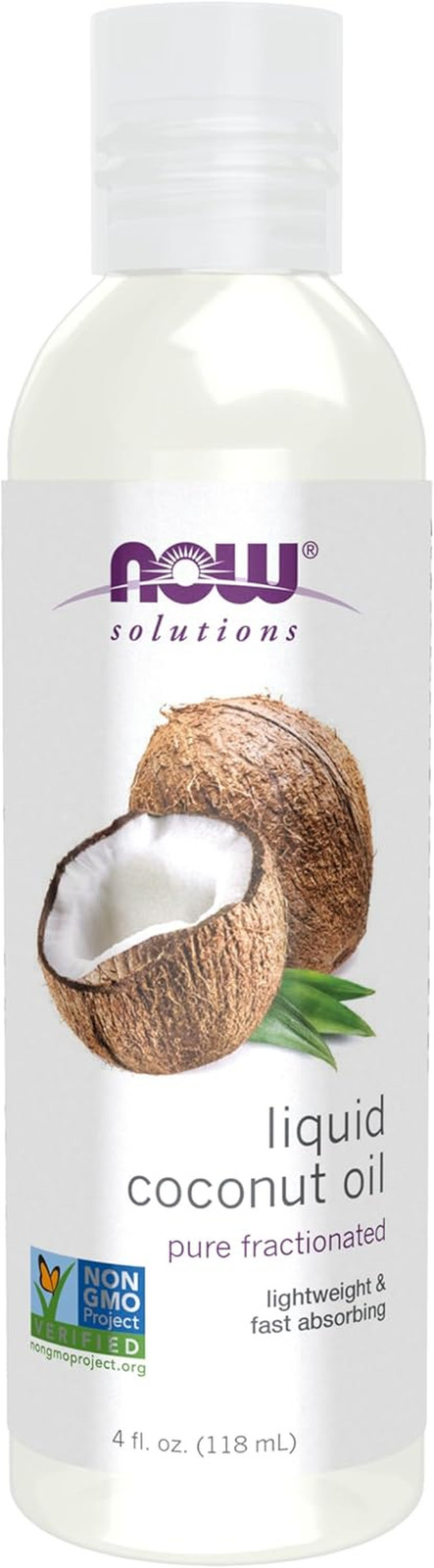 Solutions, Liquid Coconut Oil, Light and Nourishing, Promotes Healthy-Looking Sk