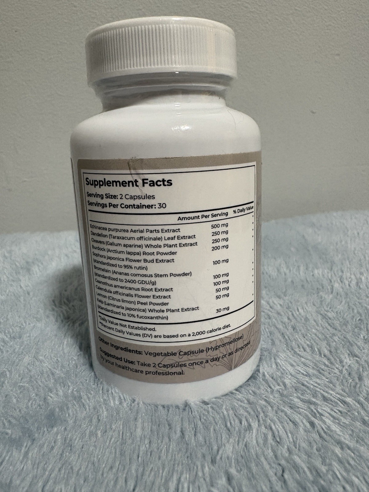 Vipper Media Inc. Lymphatic Drainage Support Non-GMO Gluten Free 60 Capsules