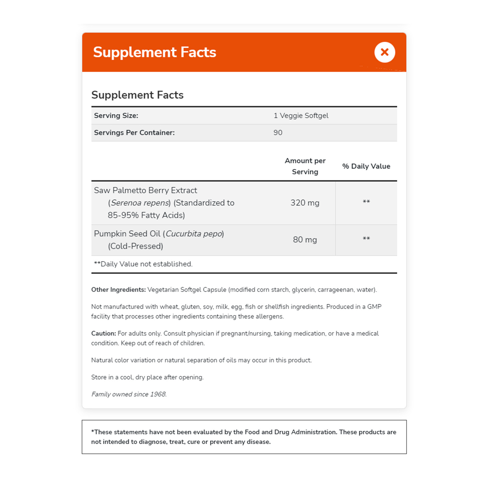NOW FOODS Saw Palmetto Extract 320 mg 90 Veggie Softgels