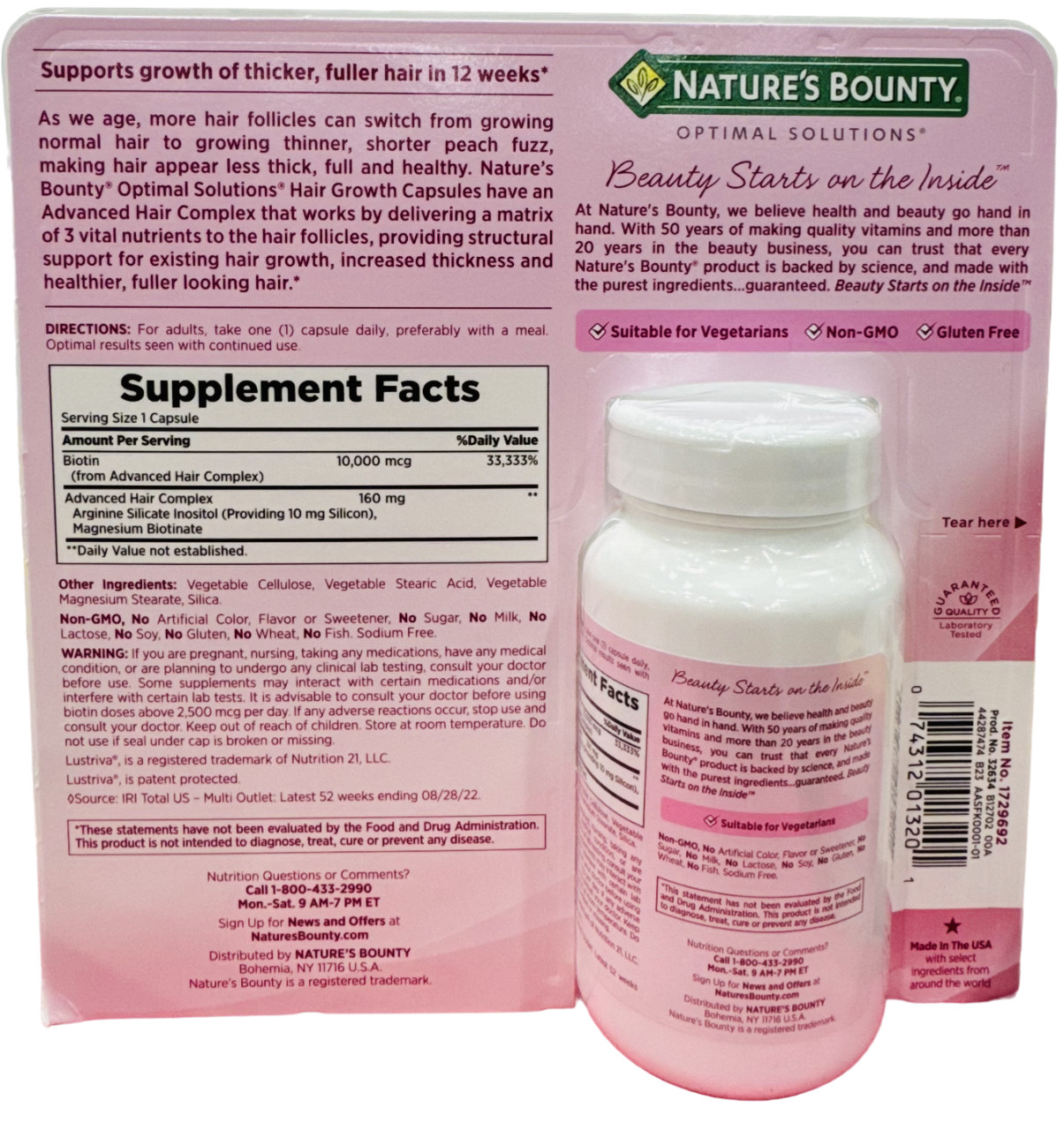 Nature’s Bounty 90 Capsules Hair Growth
