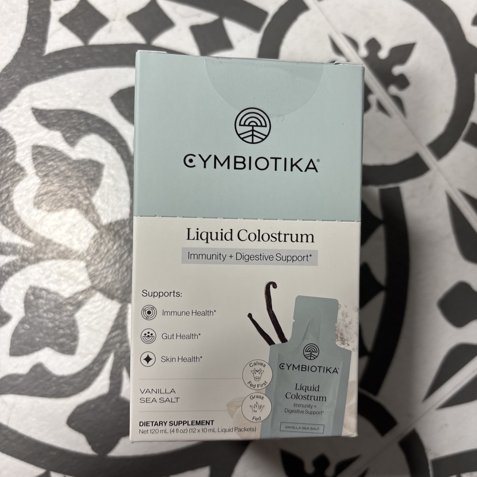 FLASH SALE! Cymbiotika Liquid Colostrum 12-Pack Vanilla Sea Salt – Only 1 Left!