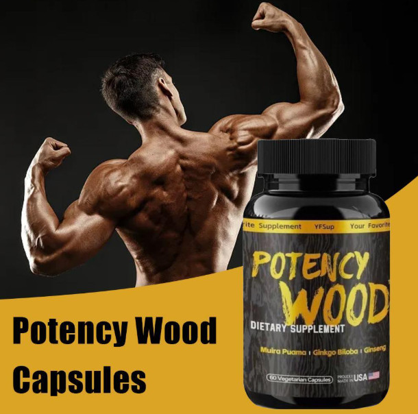 Potency Wood Dietary Pure Natural Herbal Formula Capsule Supplement 60 Capsules