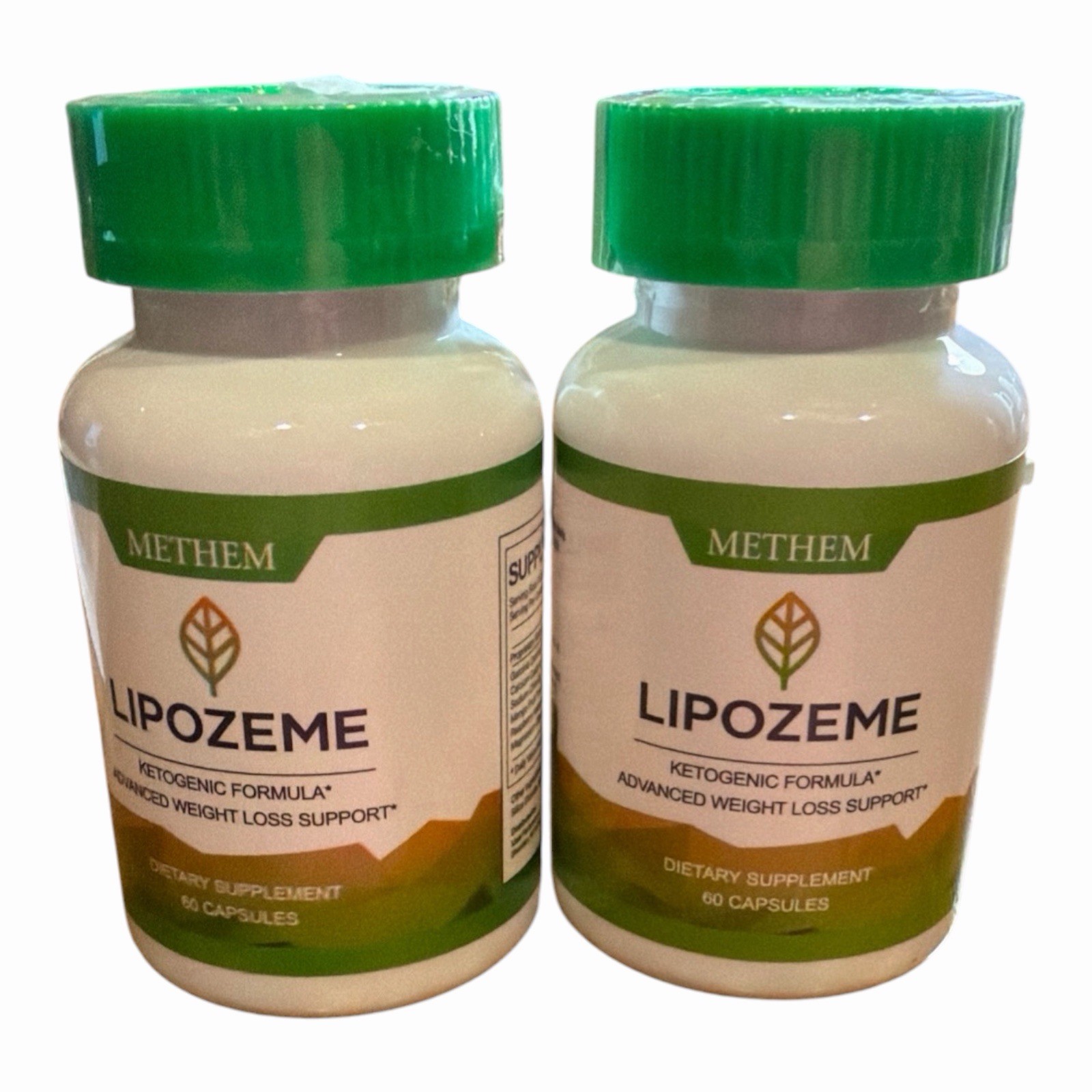 2 Pack Methem Lipozem Ketogenic Formula Advanced Weight Mgmt, 60 caps, exp 4/27