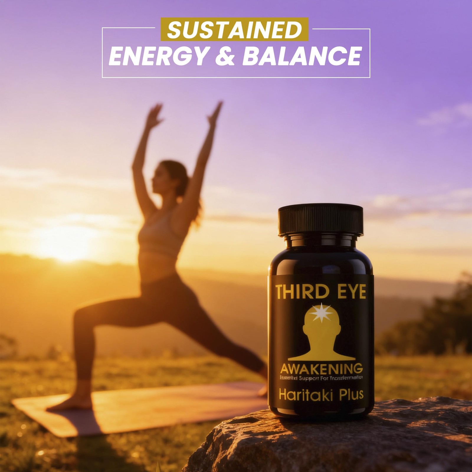 Organic Haritaki Capsules – 650 mg Third Eye Awakening – 100% Vegan Ayurvedic