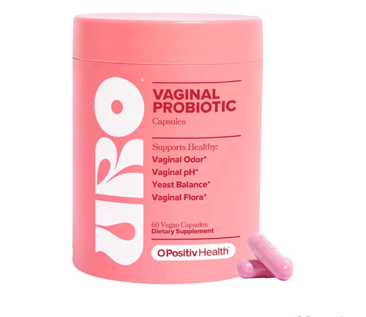 O Positiv URO pH Balance Vaginal Probiotics, 60 Capsules