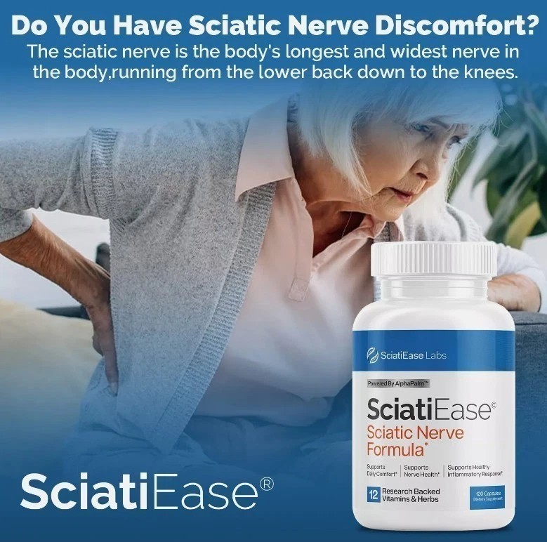 NEW 3 Pack SciatiEase Labs Sciati Ease Sciatic Nerve Formula 120 Cap