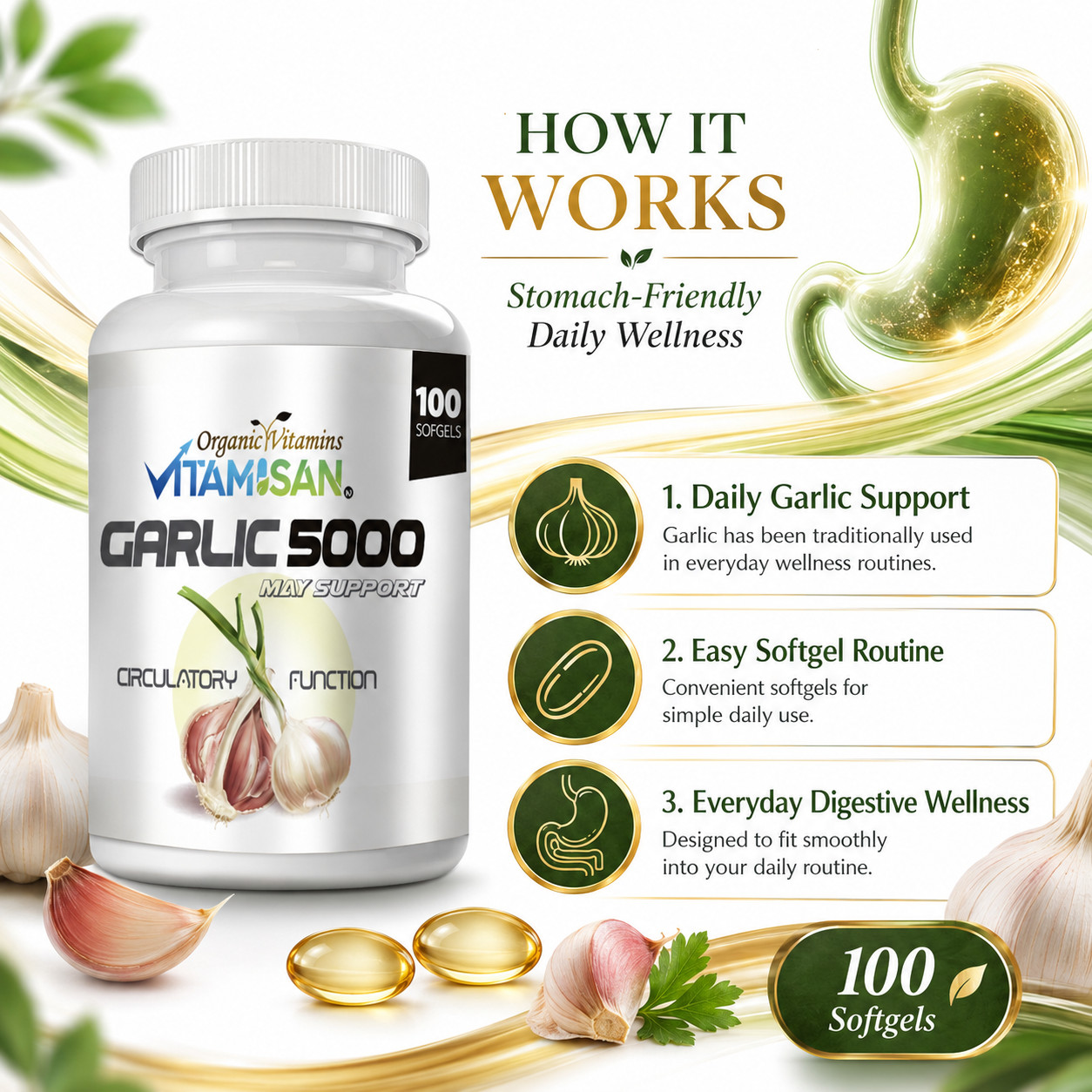 Garlic Reducir Low Colesterol support Presion weight loss ajo