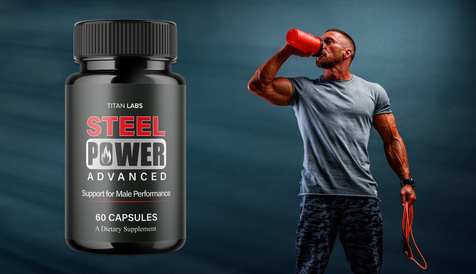 (5 Pack) Steel Power Advanced Male Health Support Supplement SteelPower 300 Caps