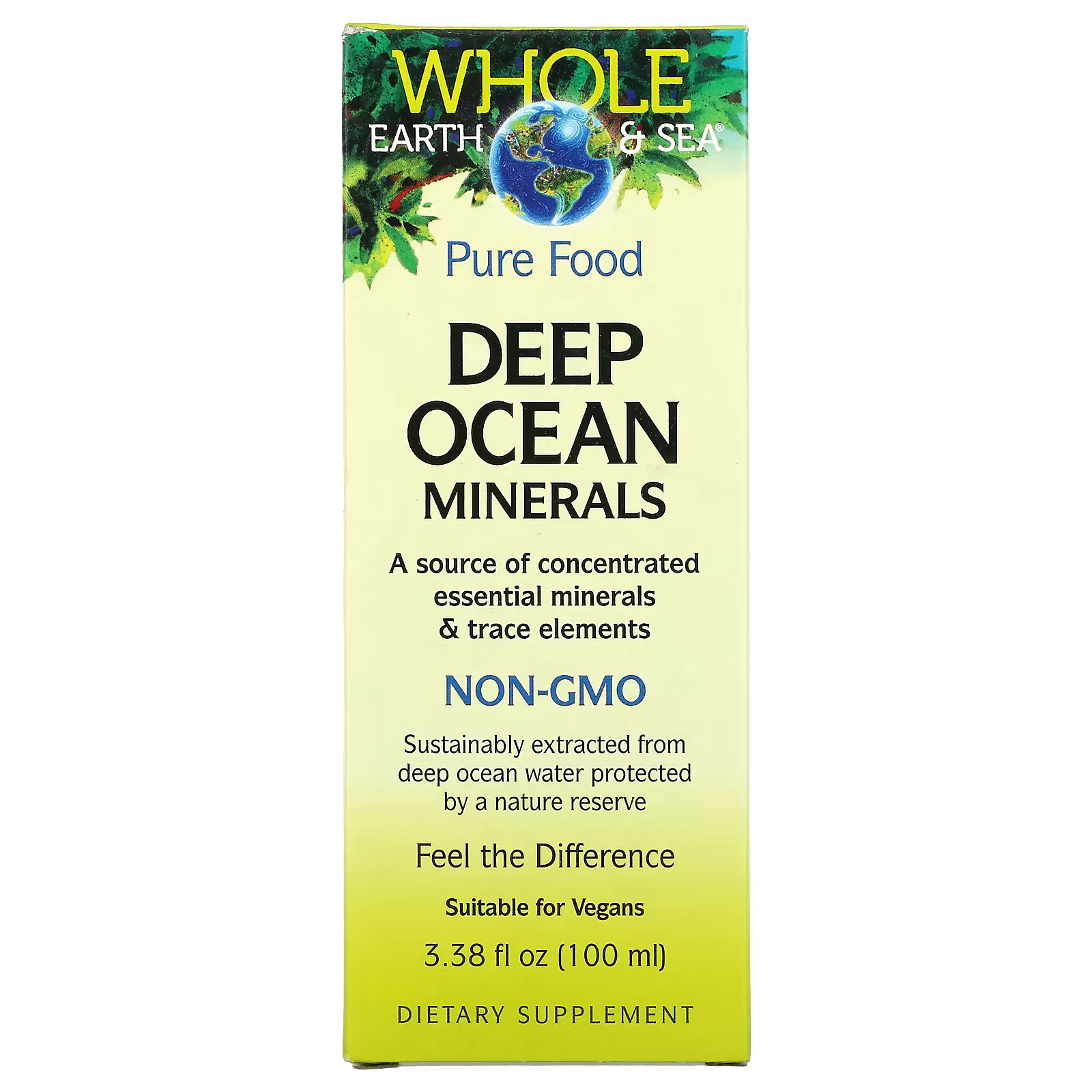 2 X Natural Factors, Whole Earth & Sea, Deep Ocean Minerals, 3.38 fl oz (100 ml)