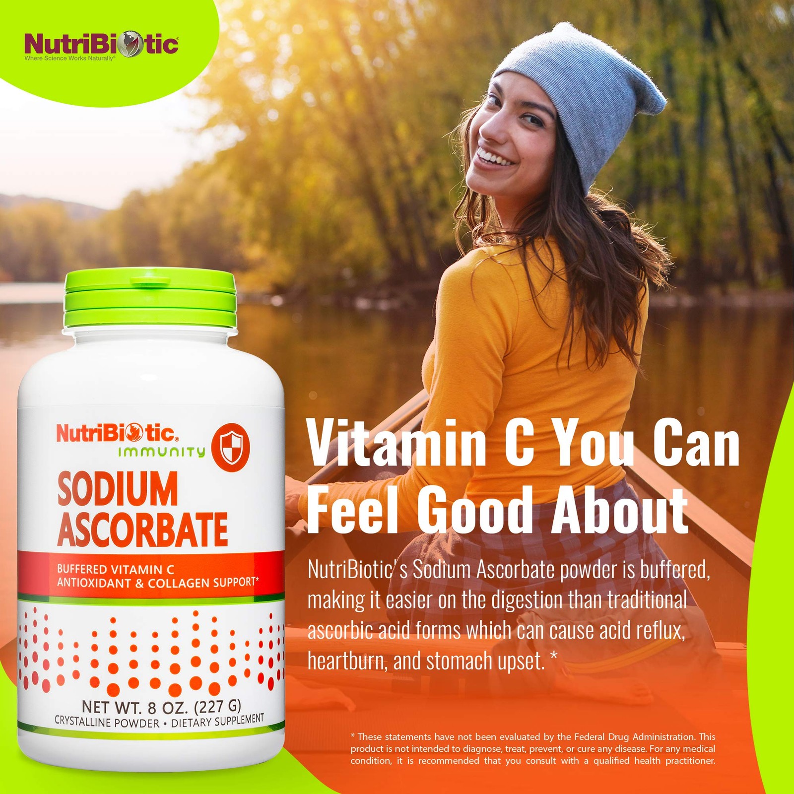 NutriBiotic – Sodium Ascorbate Buffered Vitamin C Powder, 8 Ounce (Pack of 1)