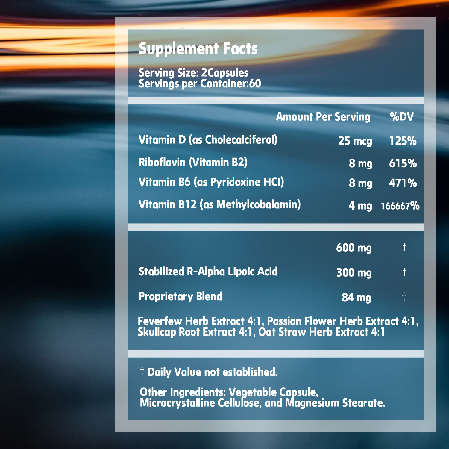Nerve Renew – Vitamin D,B2,B6,B12,R-Alpha Lipoic Acid – Nerve Support Supplement