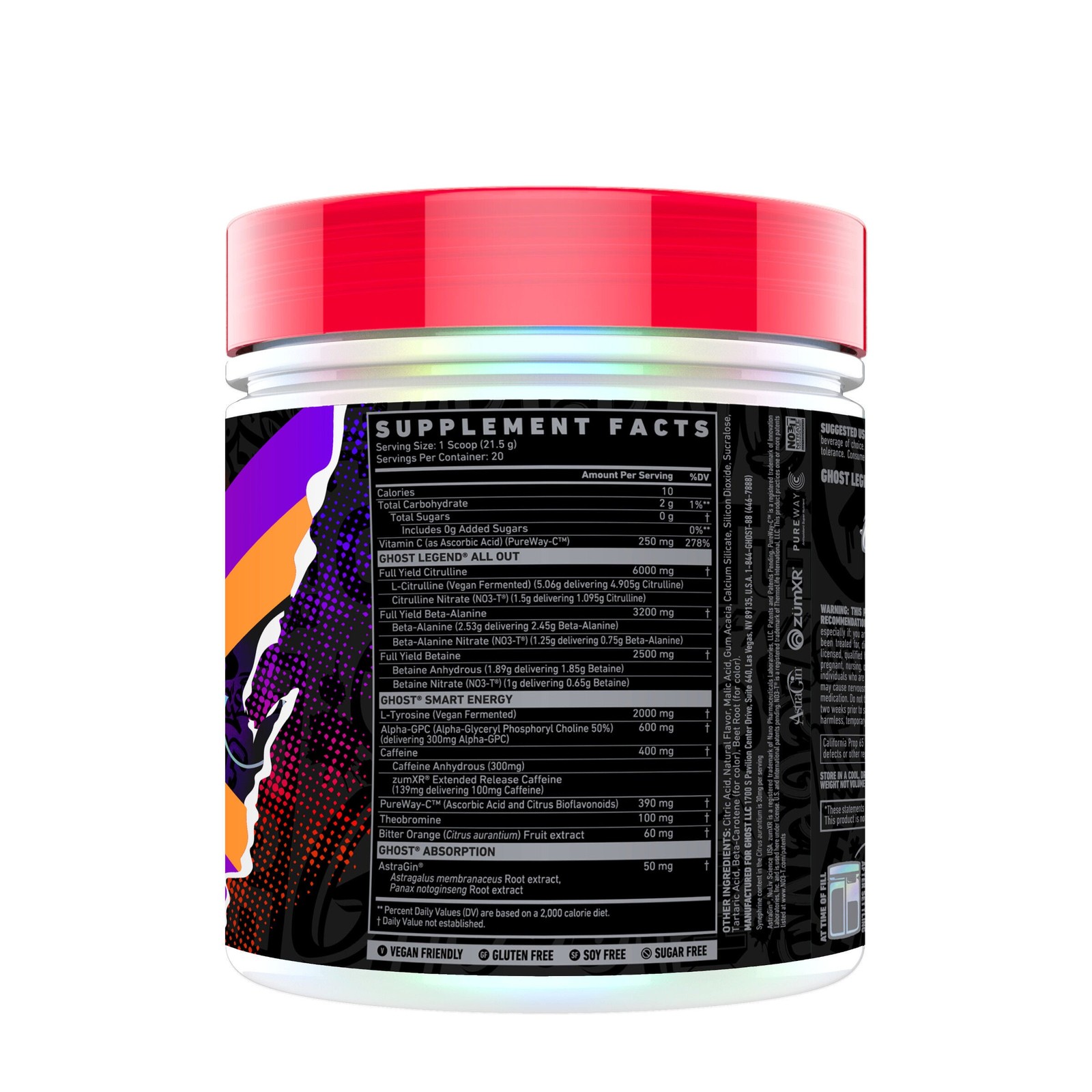 LEGEND® ALL OUT V2 Pre-Workout – Orange Cream (20 Servings)