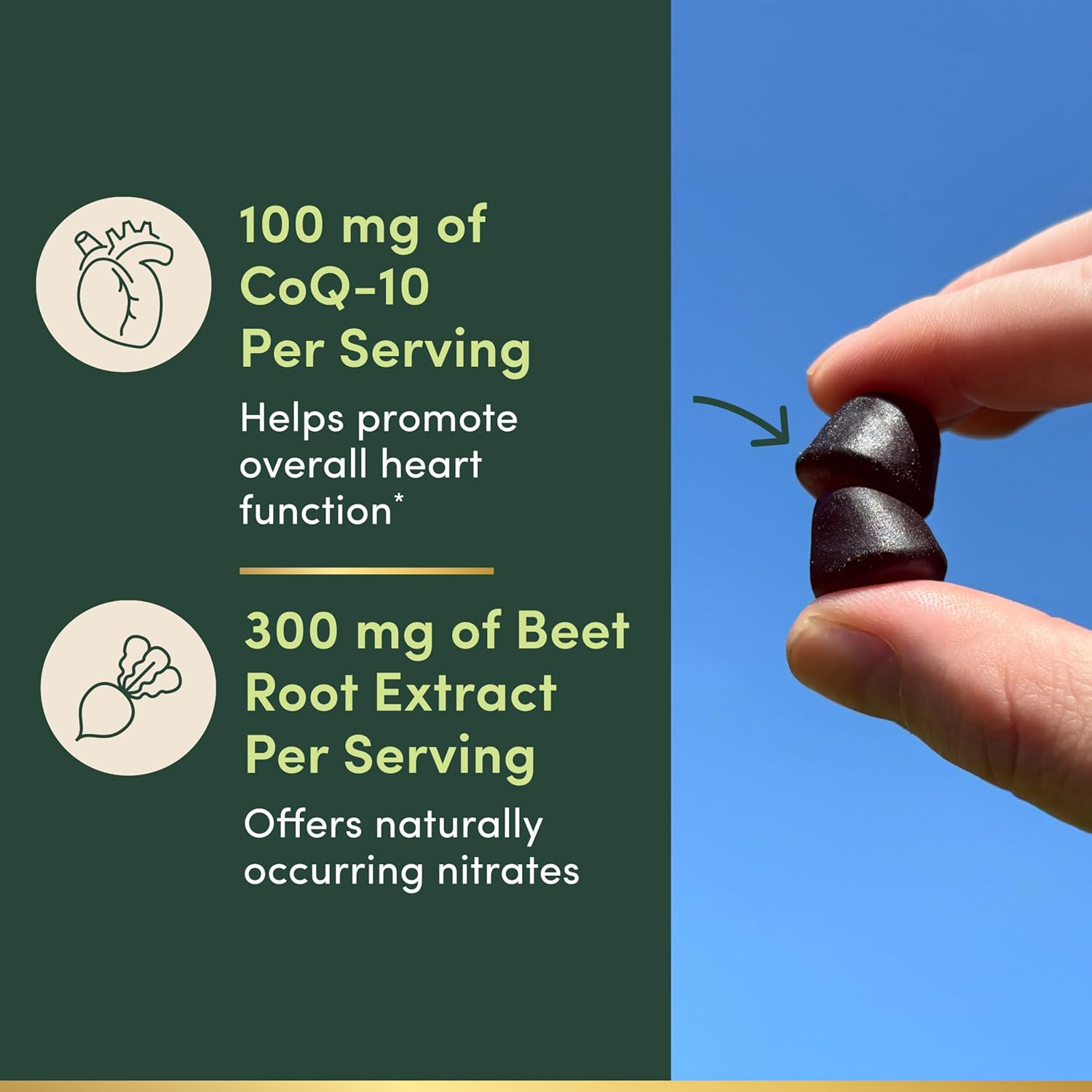 Nature’S Bounty Beets & Co Q-10 Gummies for Heart Health, Coenzyme Q10, Beet Roo