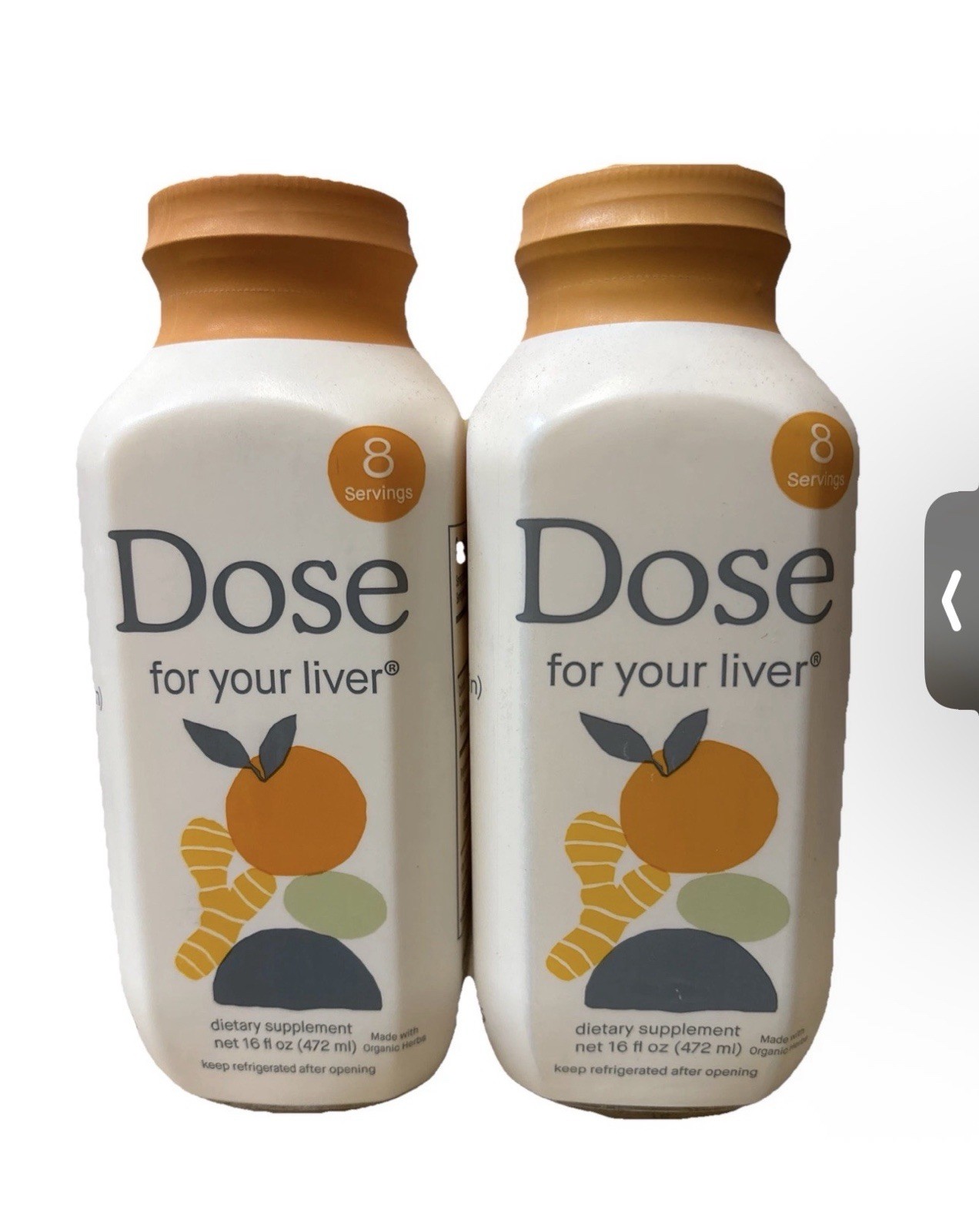 2pk DOSE for Your Liver Cleanse Detox Repair Organic Milk Thistle 16oz BB 9/27