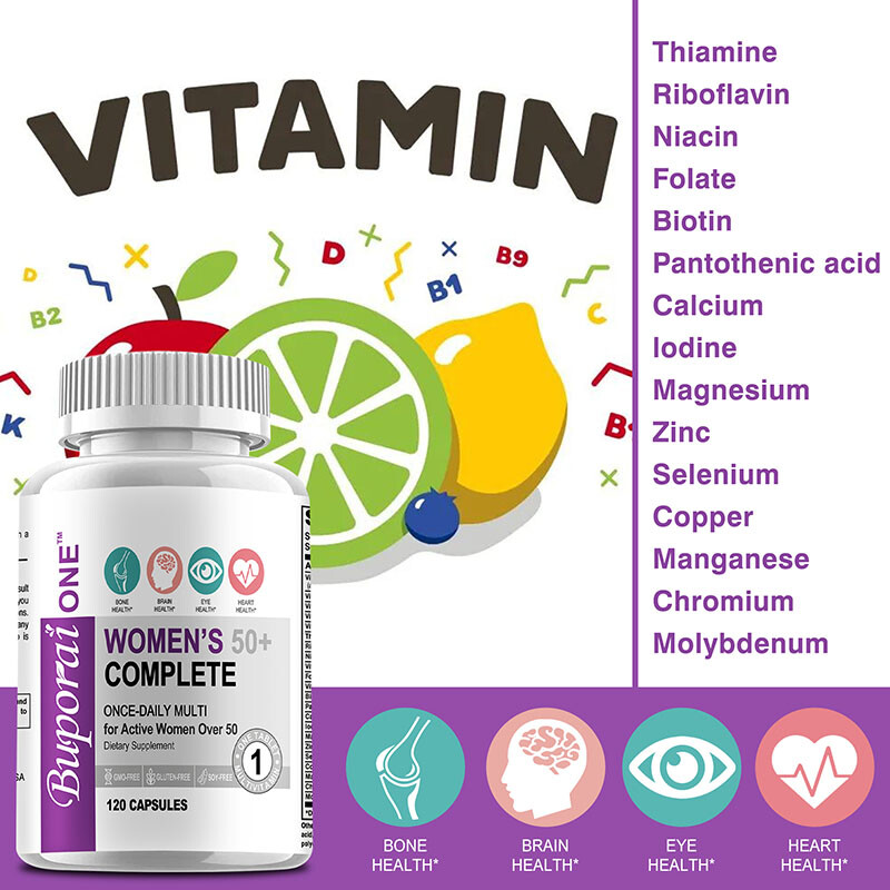 Women’s 50+ Complete – MultiVitamin, MultiMineral – Supports Heart Health