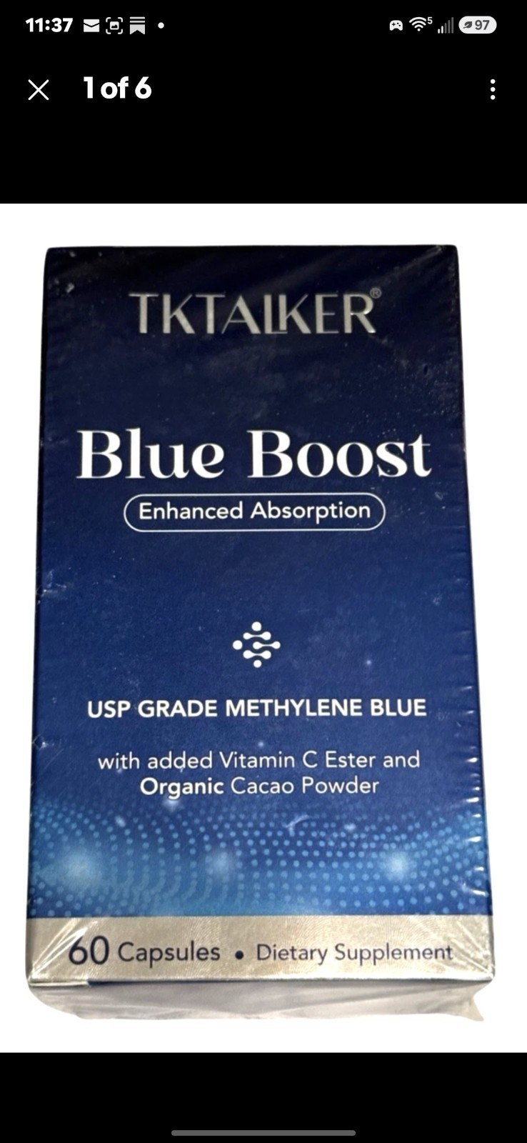 Blue Boost w/ Vitamin C Ester – 60 Capsules – Ex: 4/28