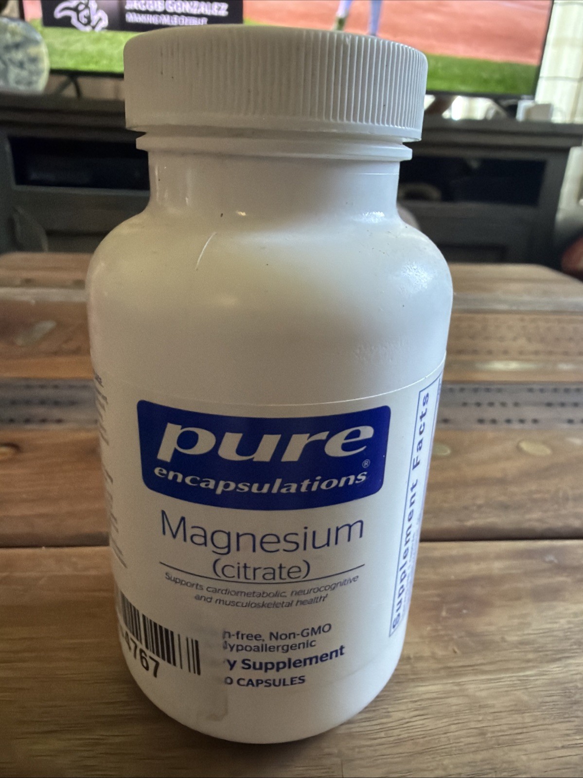 Pure Encapsulations Magnesium (Citrate) – Supplement for 90 Count Exp:4/2028