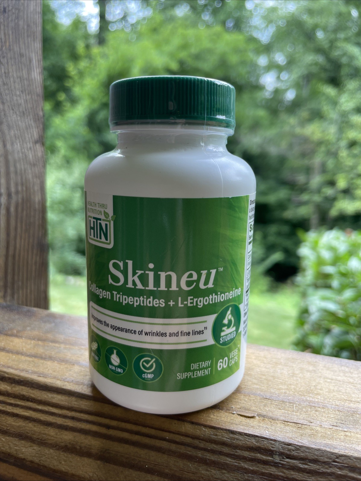 HTN Skineu Collagen Tripeptides L-Ergothioneine Capsules, 60ct 1 Month Supply