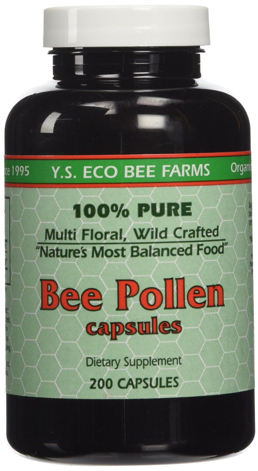 Y.S. ECO Bee Farms 100% Pure Pollen 1,000mg- 200 200 Count (Pack of 1)