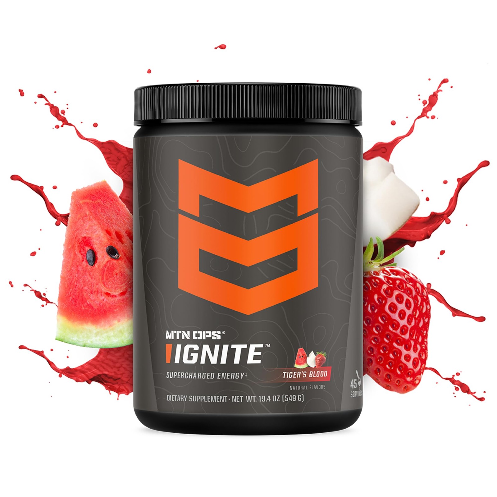 Ignite Energy Drink Powder, Gluten Free Nootropic Supplement Drink Mix, L Arg…