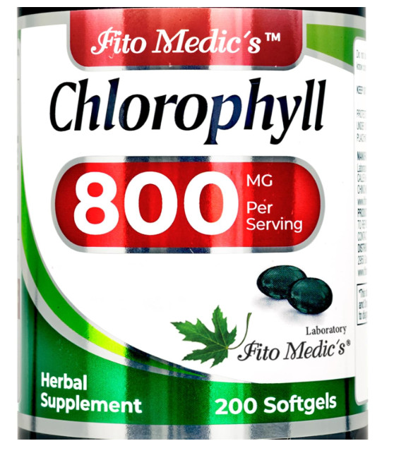 Lab – Chlorophyll – pure – 800 mg per serving- 200 Softgels