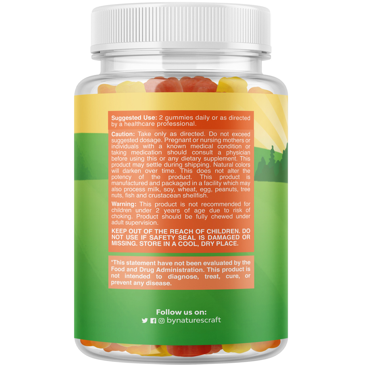 Delicious Daily Kids Multivitamin Gummies for Immunity Halal Gluten-Free 120ct