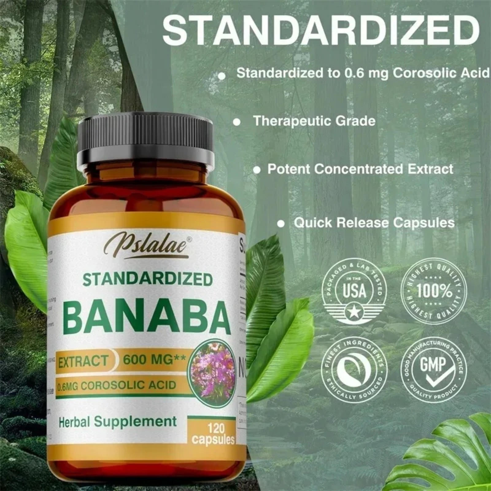 Banaba 120pcs – Control Weight, Metabolism, Maintain Normal Blood Sugar Levels
