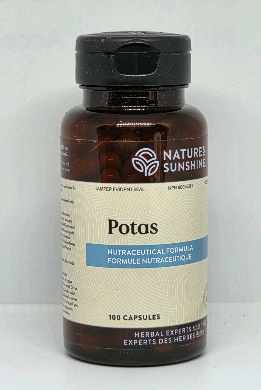 Natures Sunshine Potas 100 Capsules Electrolyte Supplement Exp. 04/2026