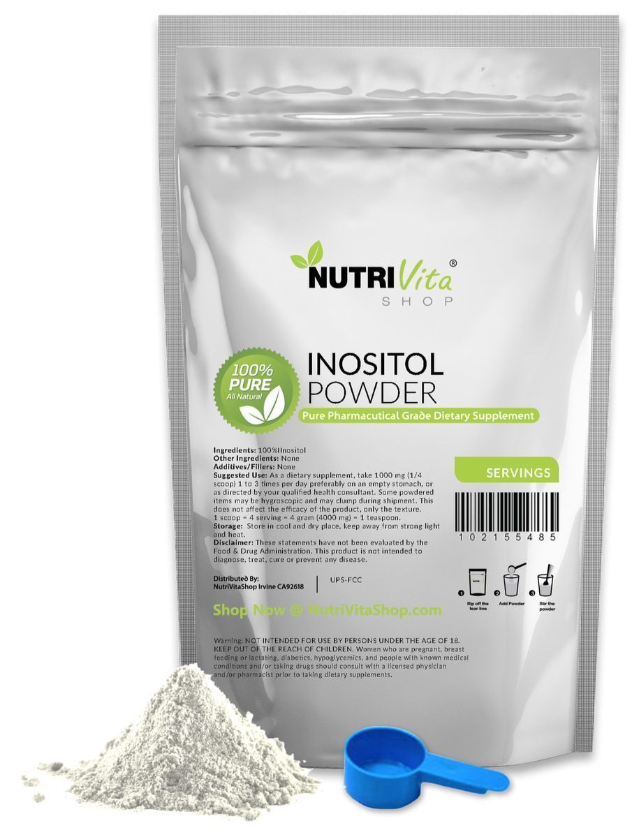 3.5 oz (100g) 100% PURE INOSITOL POWDER PHARMACEUTICAL GRADE MOOD STRESS ANXIETY