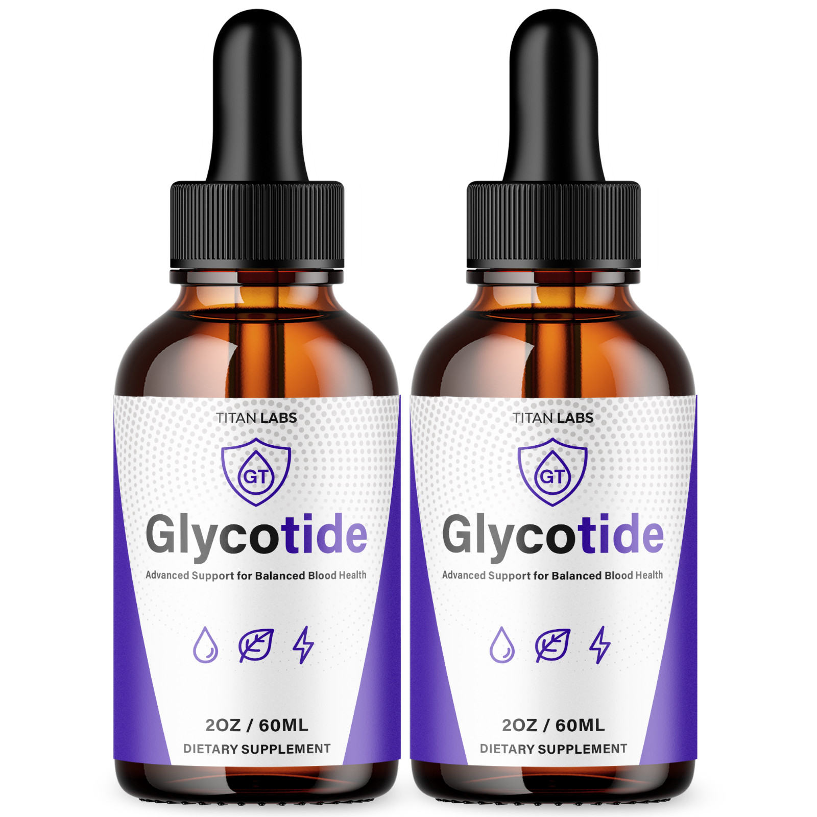 (2 Pack) Glycotide Drops Advanced Blood Support Vitamin Glyco Tide 60 Servings