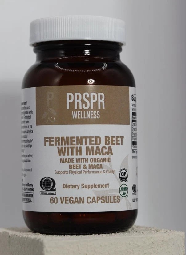 NEW PRSPR Wellness Fermented Beet w/ Maca 60 Vegan Capsules Non-GMO BB US