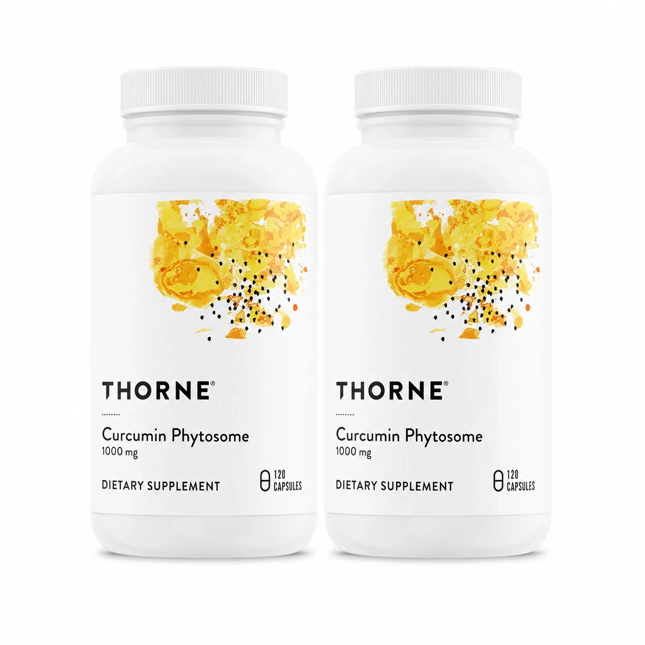 Sealed Thorne Curcumin Phytosome 1000 Mg Supplement, 120 Caps Exp 12/27 2 pack