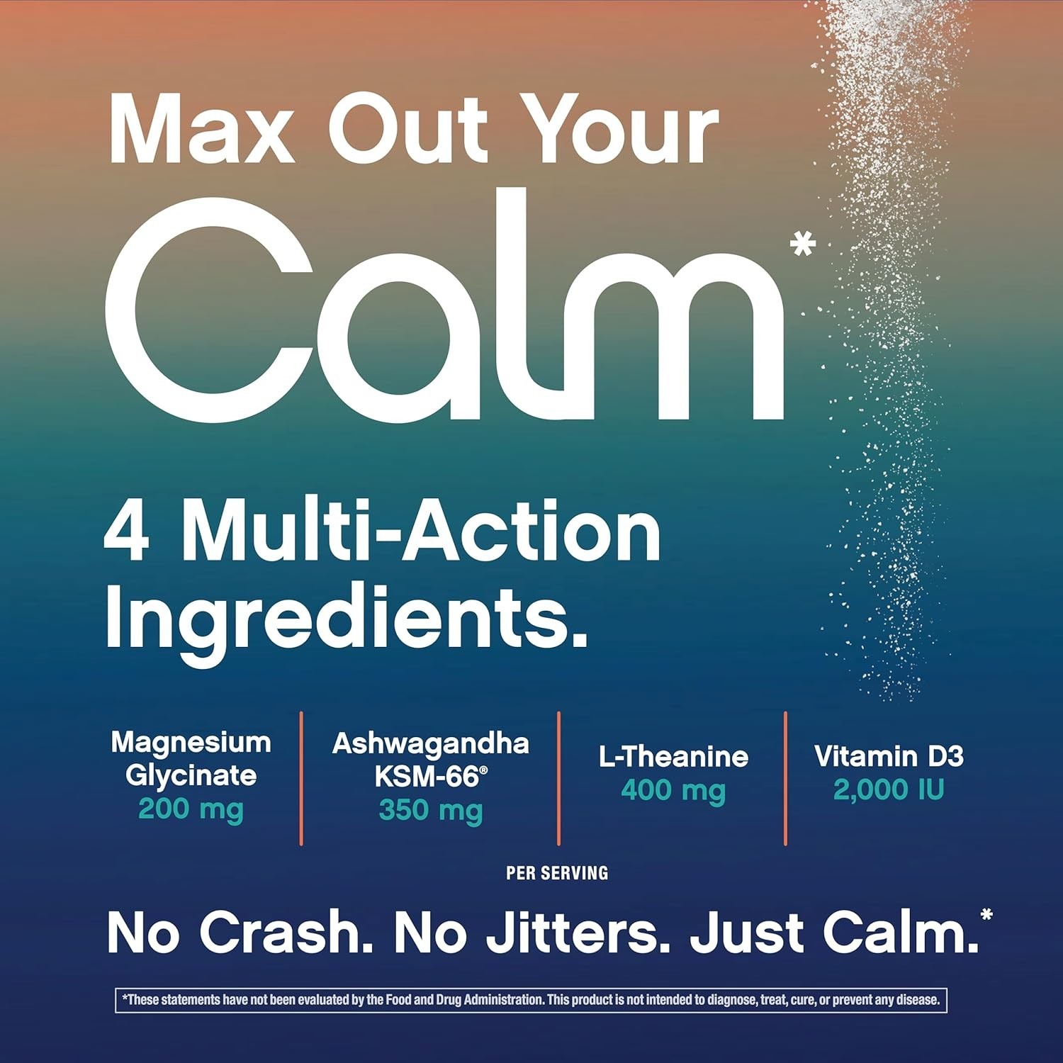 Max Calm Relaxing Drink Mix | Raspberry-Lemonade Flavor | 8 Ounce (Pack of 1)