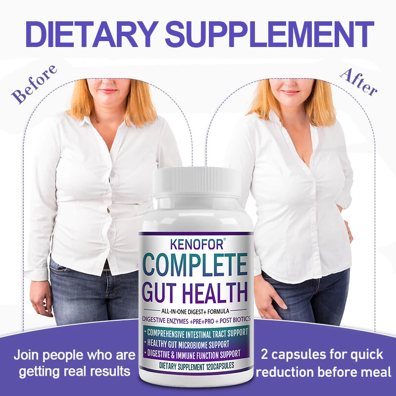 Complete Gut Health All-In-One Digestion Formulated Digestive Enzymes Capsules