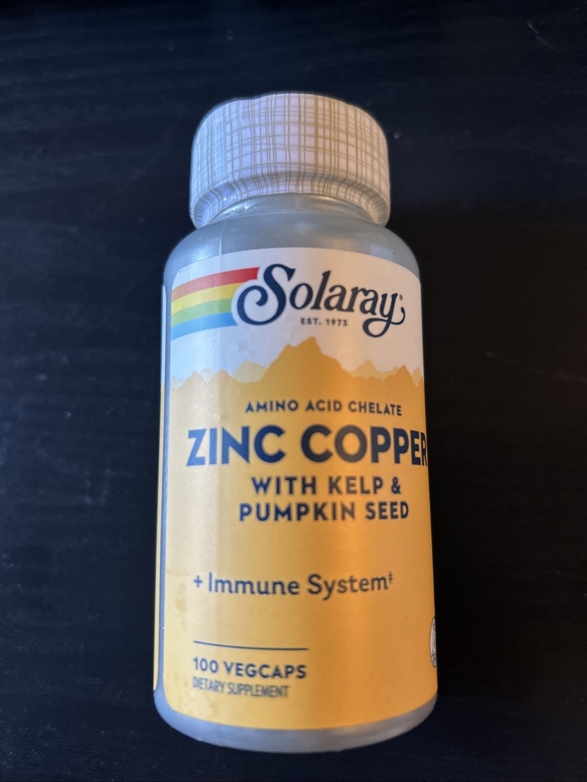 2X Solaray Zinc Copper 100 VegCaps – Amino Acid Chelate with Kelp & Pumpkin Seed