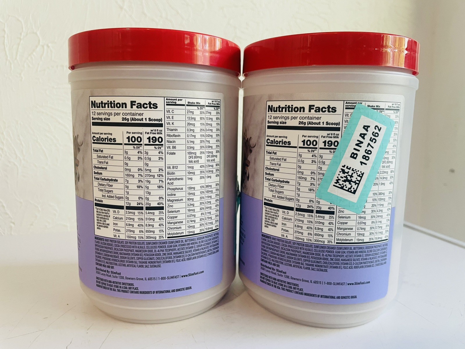 2X SlimFast High Protein Meal Replacement Shake Powder – 12 Servings