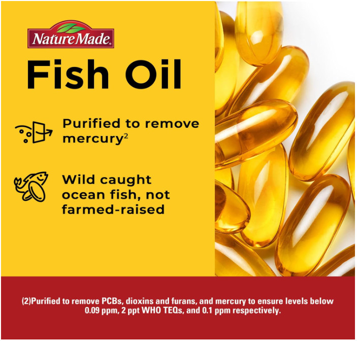 El Mejor #1 Aceite De Pescado Omega-3 1000 Mg Triple Fuerza Para Corazon Cerebro
