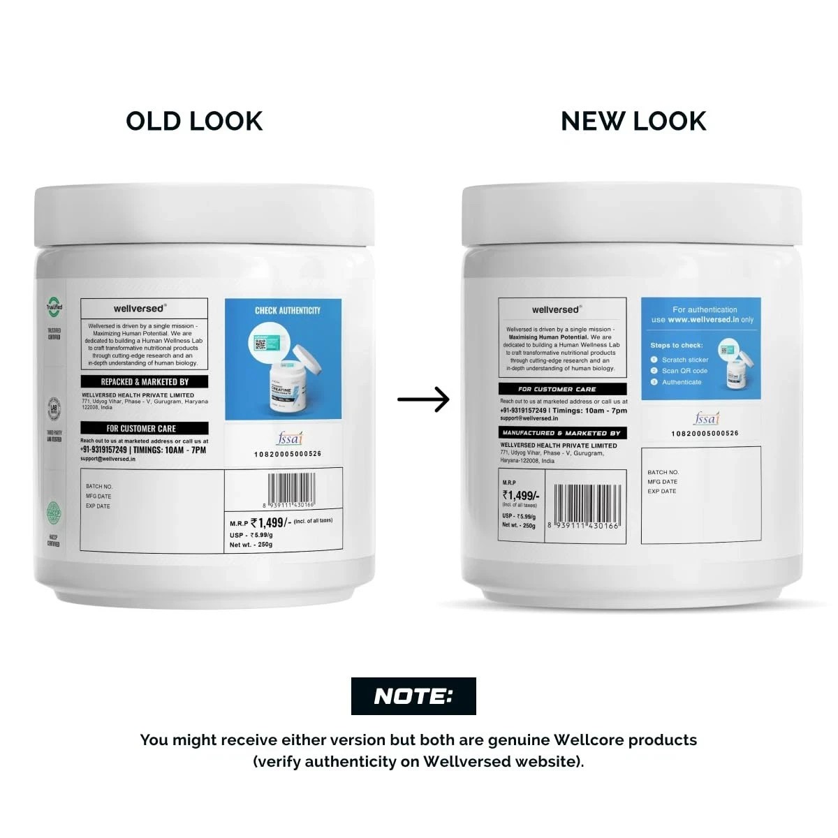 Wellcore Micronised Creatine Monohydrate Powder 100gm