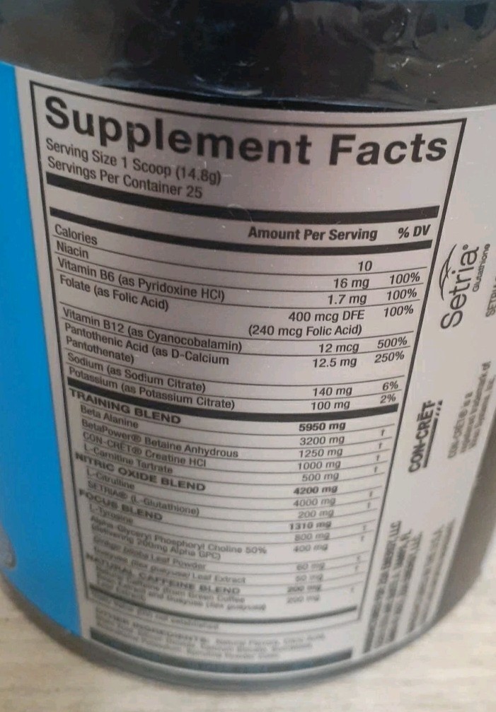 2CT: ZOA+ Zero Sugar PRE-WORKOUT Powder WILD BERRY NSF-CERTIFIED SPORT 13oz