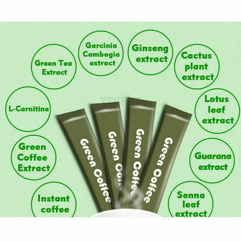 SLIM GREEN COFFEE With Ganoderma HEALTHY WEIGHT LOSS. Weight Control Detox Tea.
