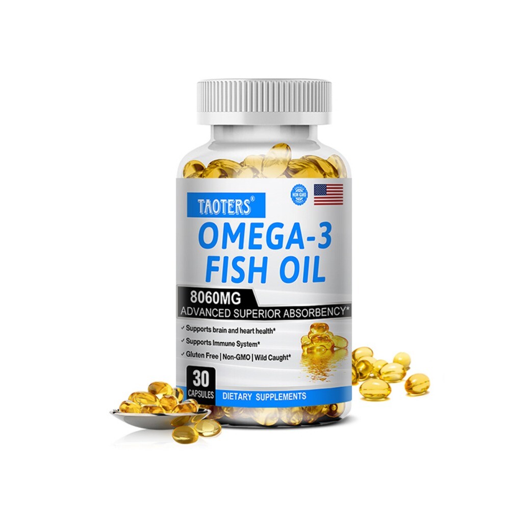 Omega 3 Fish Oil Capsules High Strength 8060mg EPA & DHA, Highest Potency