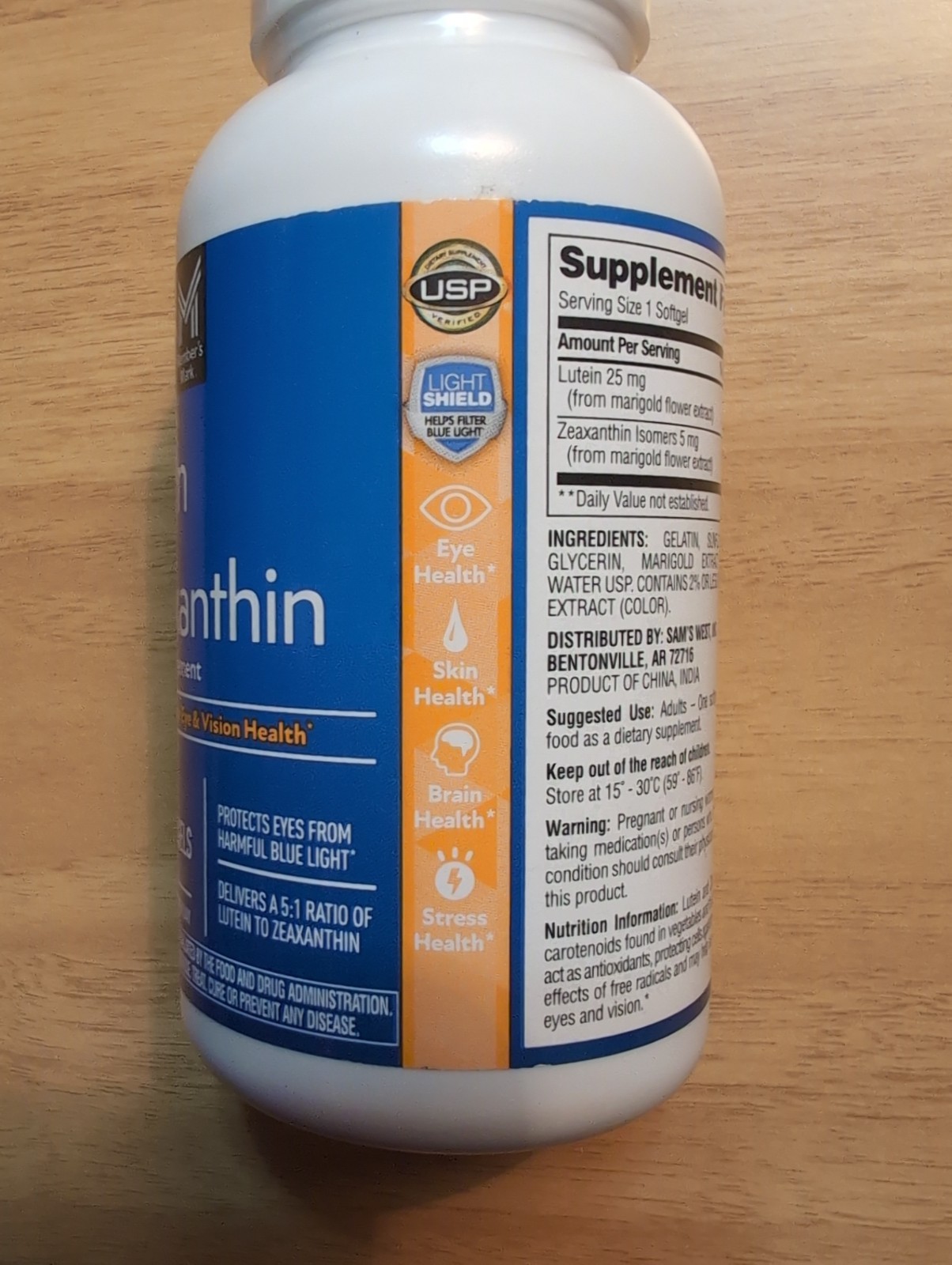 Member’s Mark Lutein with Zeaxanthin Softgels 150 Count EXP 03/2027 Brand New