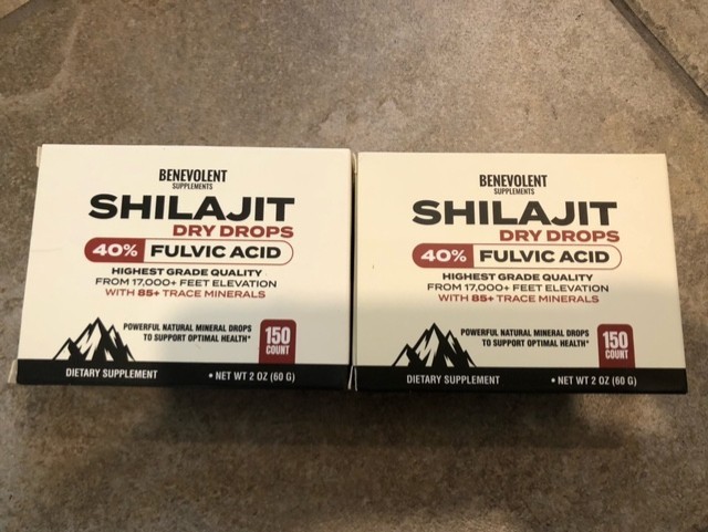 Benevolent Supplements Shilajit Dry Drops – (150 Count, 250mg Each) 2 pack